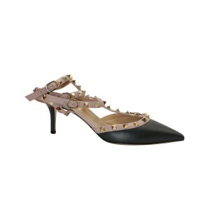 Valentino Rockstud Pumps in tiefgrünem Leder 7703692771388