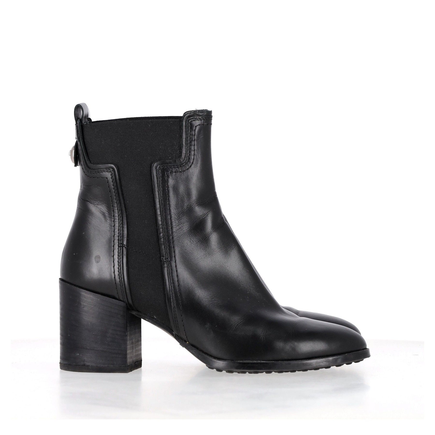Tod’s Block Stiefeletten aus schwarzem Leder
