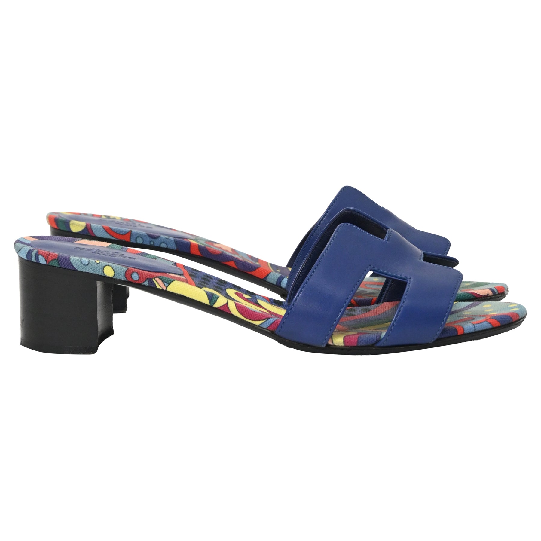 Hermès Oasis Sandalen aus mehrfarbigem Kalbsleder 7833210388540