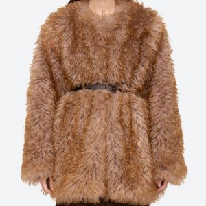 Fifi Kunstfell Jacke in Kamel
