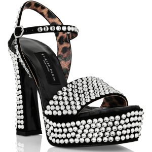 Strass Platform Sandalen