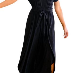 Angenehm cooler Overall in Schwarz 7732435189820