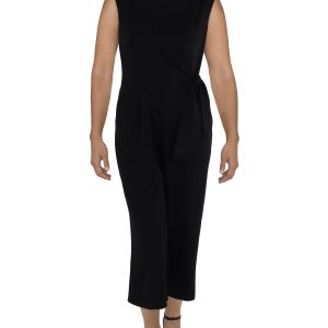 Damen Seite Krawatte scoop Hals Jumpsuit
