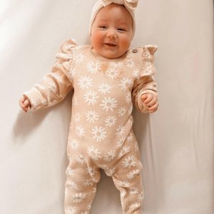 Luna + Luca floraler Jacquard Overall