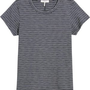 rag & bone frauen slub stripe tee, salutieren multi