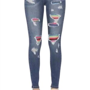 Serape-Jeans in Blau 7732444299324
