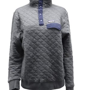 Patagonia Quilt Snap-T Pullover aus grauer Baumwolle 7766523379772