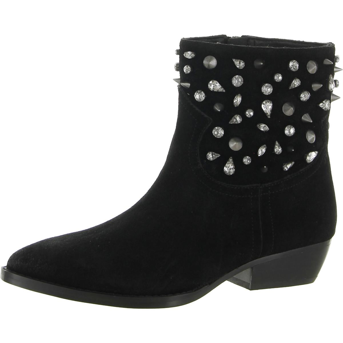 Avril Wildleder-Stiefeletten mit Nieten
