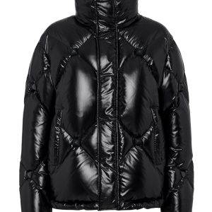 kurze Puffer Jacke Nylon Gummi matt 7676516139068