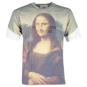 Supreme x Stone Island S/S Mona Lisa Top in Multicolor Baumwolle 7748699324476