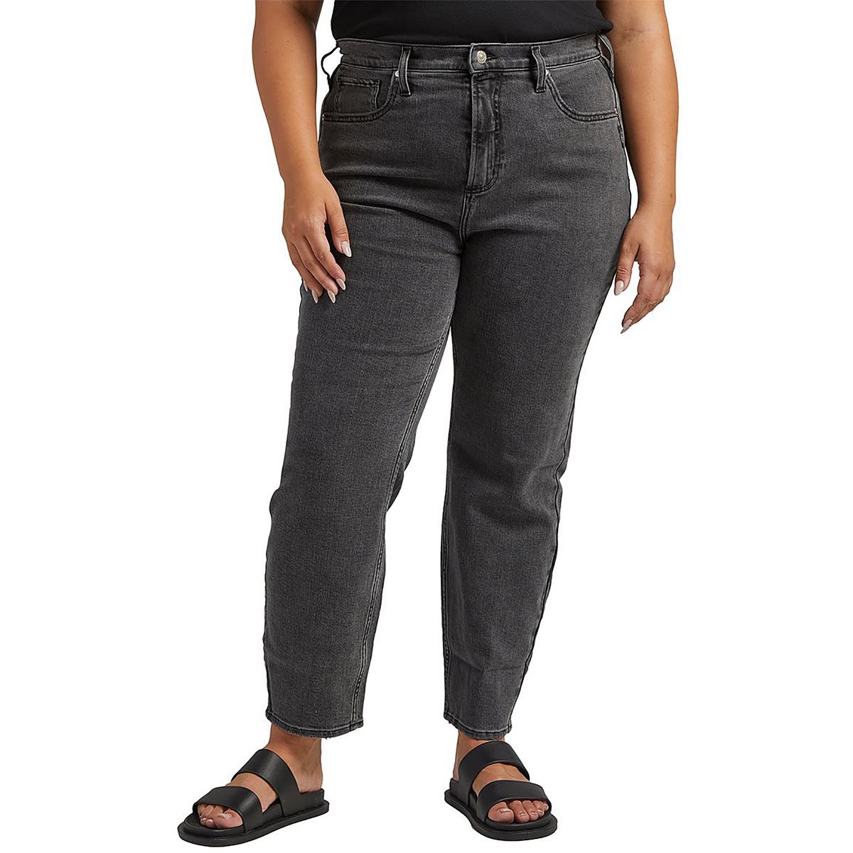 Plus Highly Desirable hoher Bund schlanke gerade Bein Jeans