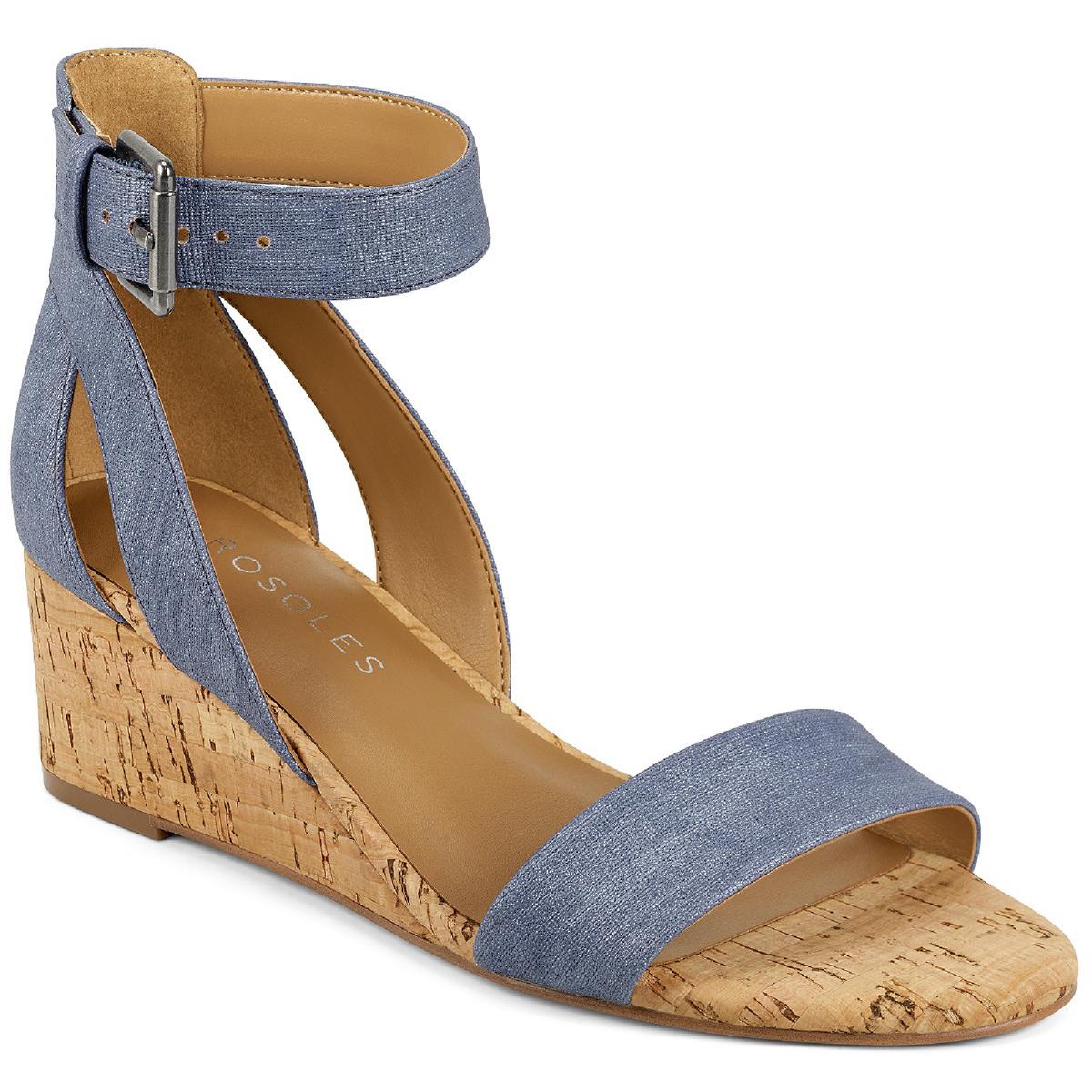 Willowbrook Padded Insole Ankle Strap Wedge Sandalen