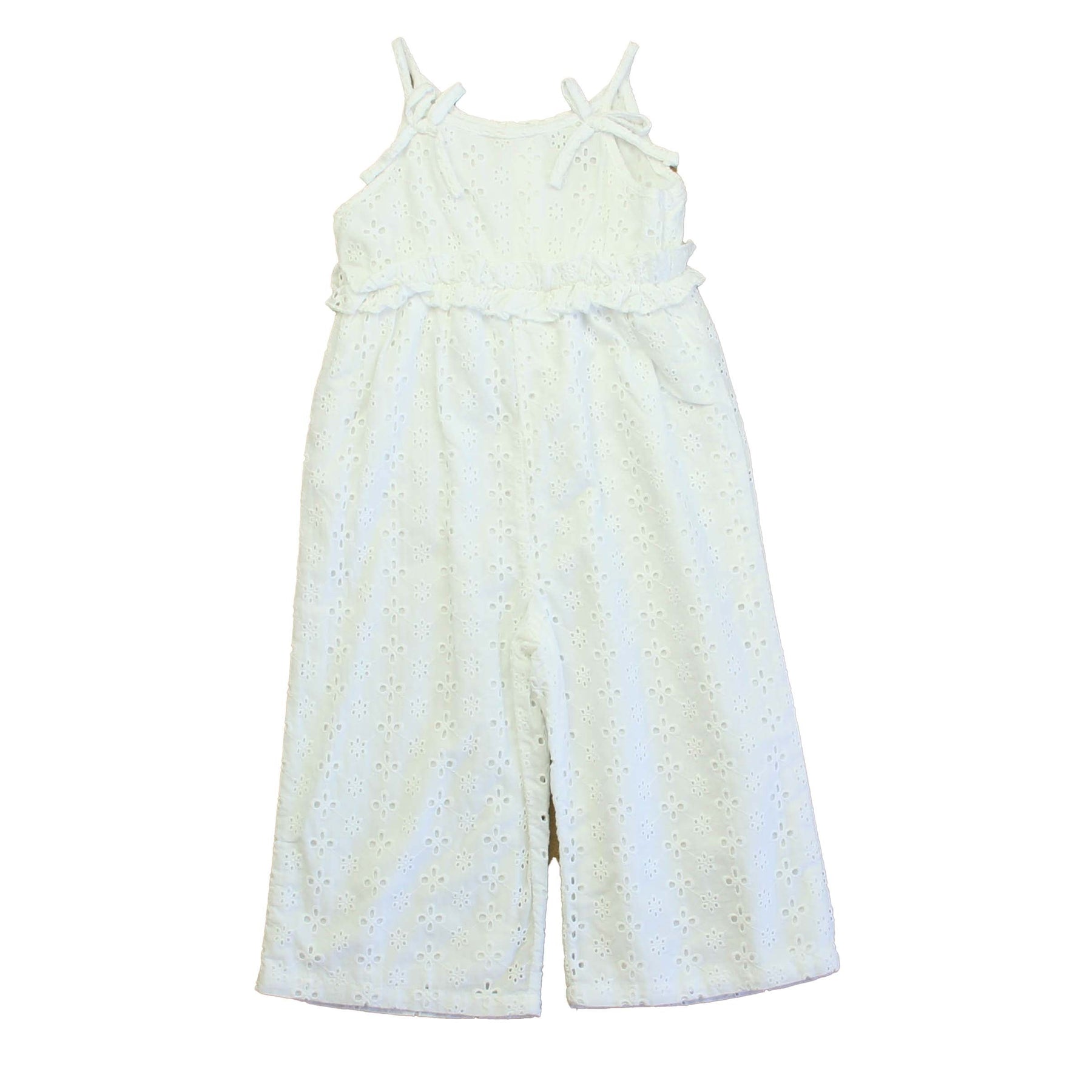 Habitual Mädchen Mädchen weiße Öse Jumpsuit – 7805983621180