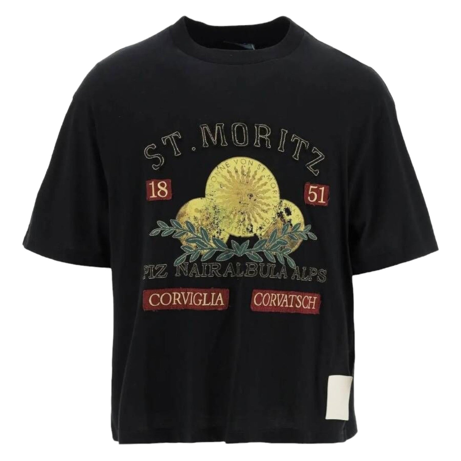 Bally 6302918 Herren schwarz st. mortz 100% Baumwolle T-Shirt 7706080837692