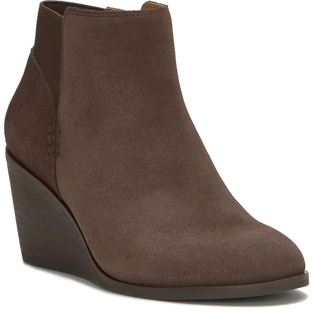 Zorlina Leder-Stiefeletten mit Keilabsatz