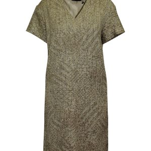 The Row – kurzes Kleid aus Polyester in Metallic-Gold mit Glitzerverzierungen – 7766505193532