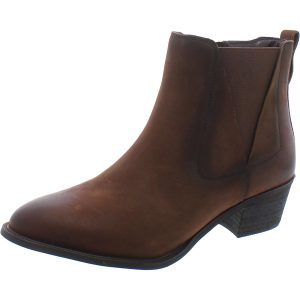 Arleta Damen Leder Block Ferse Stiefel