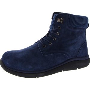 Scarlet Damen Knöchel Leder Kampf & mit Schnürsenkel Stiefel 7668140408892
