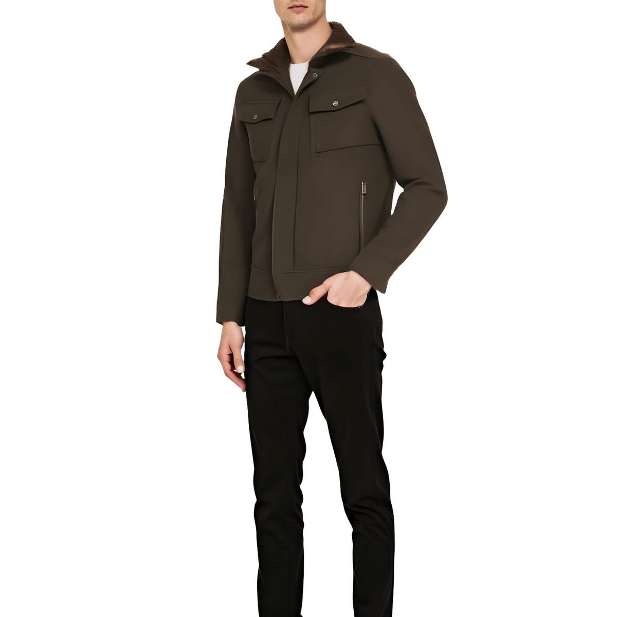 Wolle Mischung kaltes Wetter Trucker Jacke