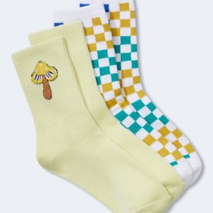 Aeropostale Pilze & Checker Crew Socken 2-Pack