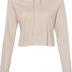 BELLA + CANVAS Damen triblend Ernte Langarm Kapuze