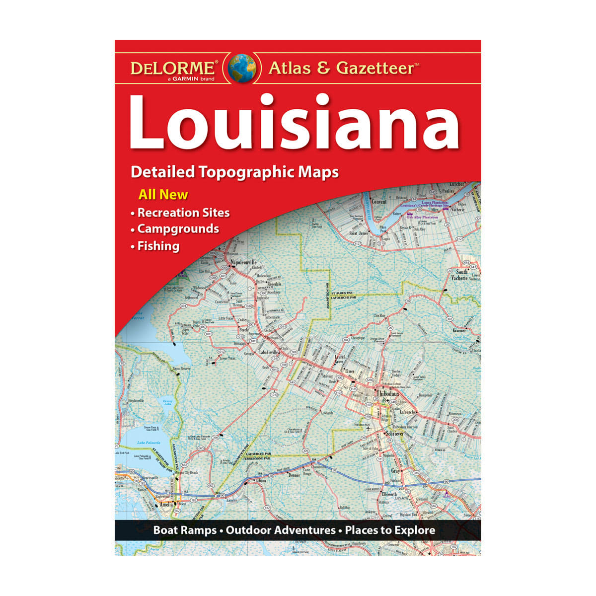 Delorme® Atlas & Gazetteer Papierkarten louisiana