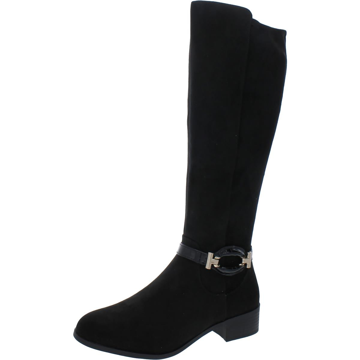 Stanella Kunstleder Reiten kniehohe Stiefel