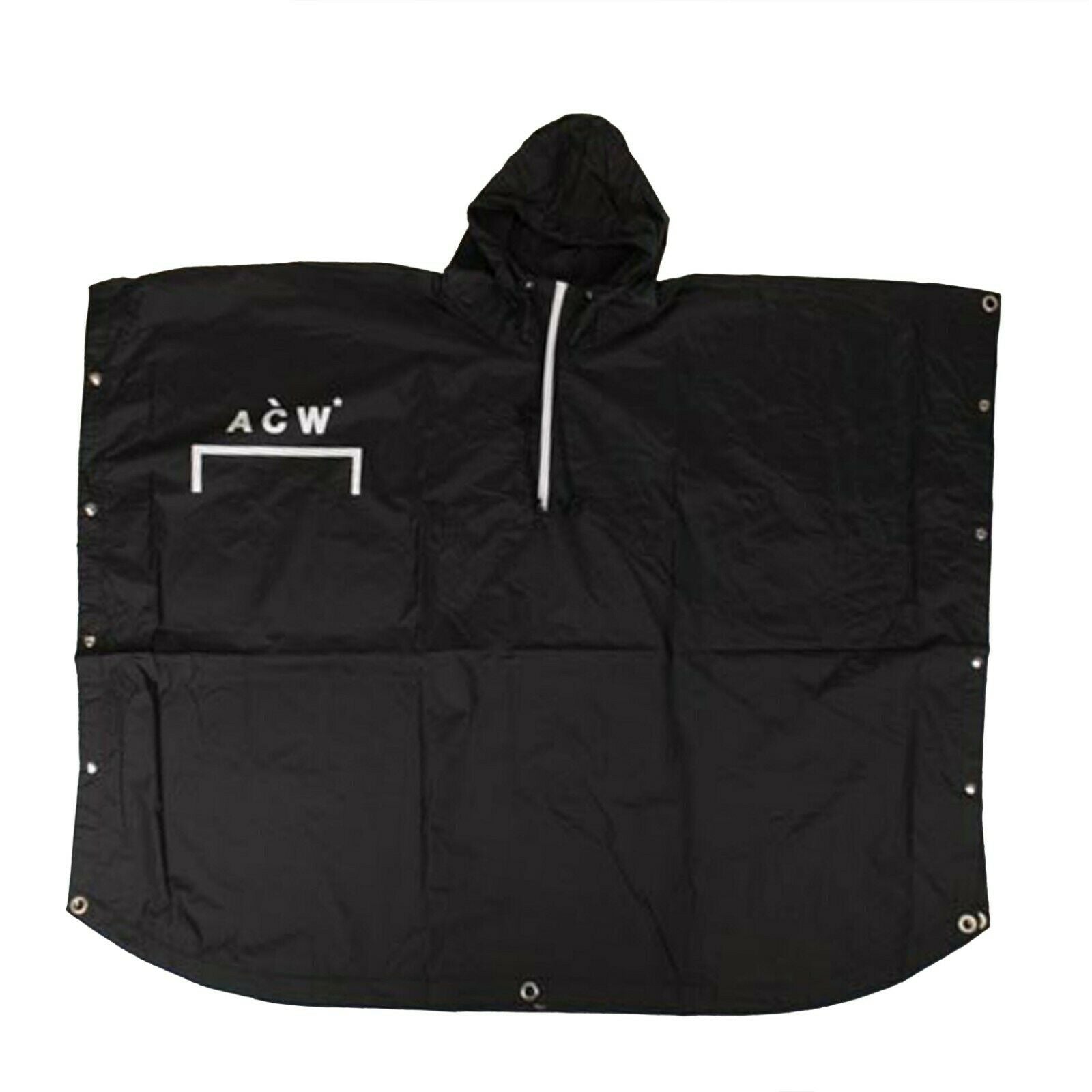 A-COLD-WALL* Übergroße Regenjacke mit Kapuze für Herren – Schwarz