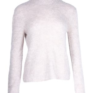 Theory Mock-Neck Pullover in beige alpaca Wolle 7748805787708
