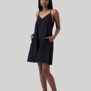 kurzes Zeltkleid in schwarz
