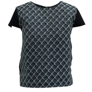 Maje bedruckte Bluse aus schwarzer Seide 7833144787004