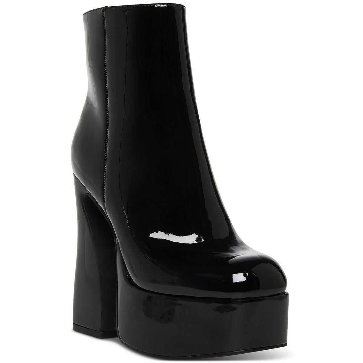 Kourtt Komfort Innensohle Plattformen Mid-Calf Stiefel
