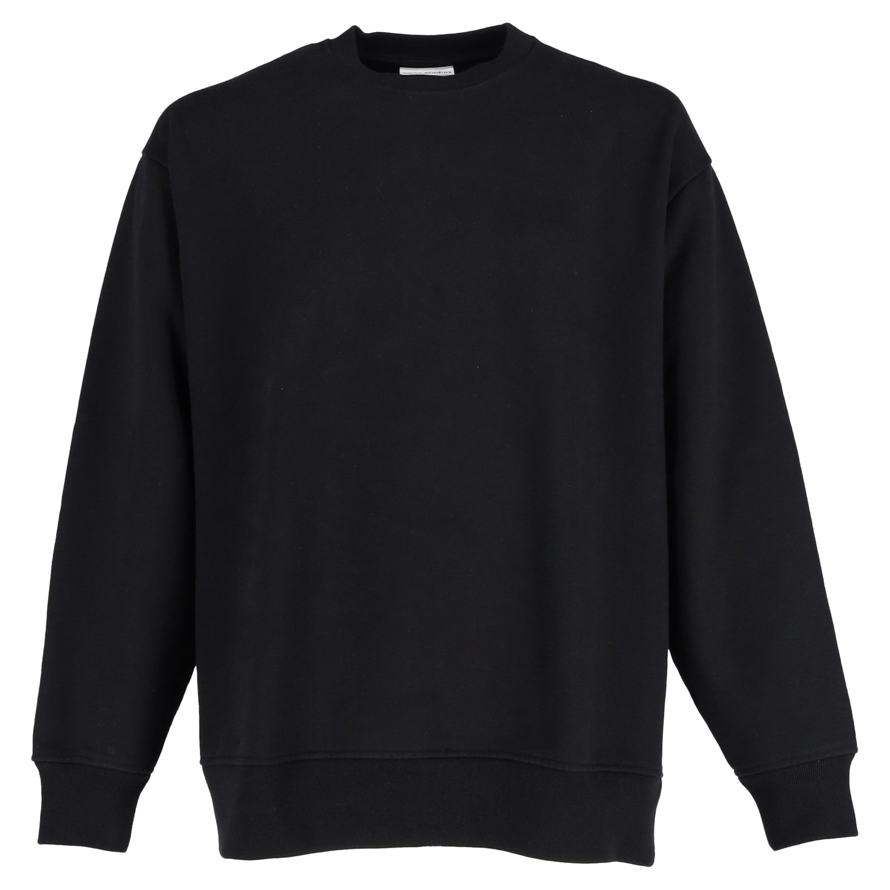 Acne Studios Crewneck Sweatshirt aus schwarzer Baumwolle 7748634837052