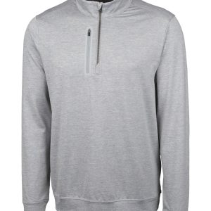 Cutter & Buck Stealth Heathered Herren große und hohe Viertel Zip Pullover Jacke 7827704348732