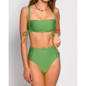 solide Soma Bikini Top in grün 7833295028284
