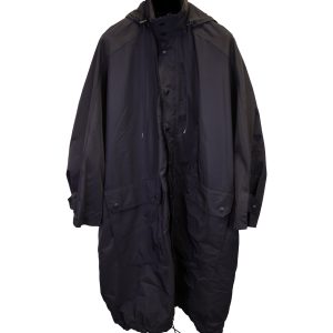 Balenciaga Button Front Kapuzenjacke aus schwarzem Polyester 7733824880700