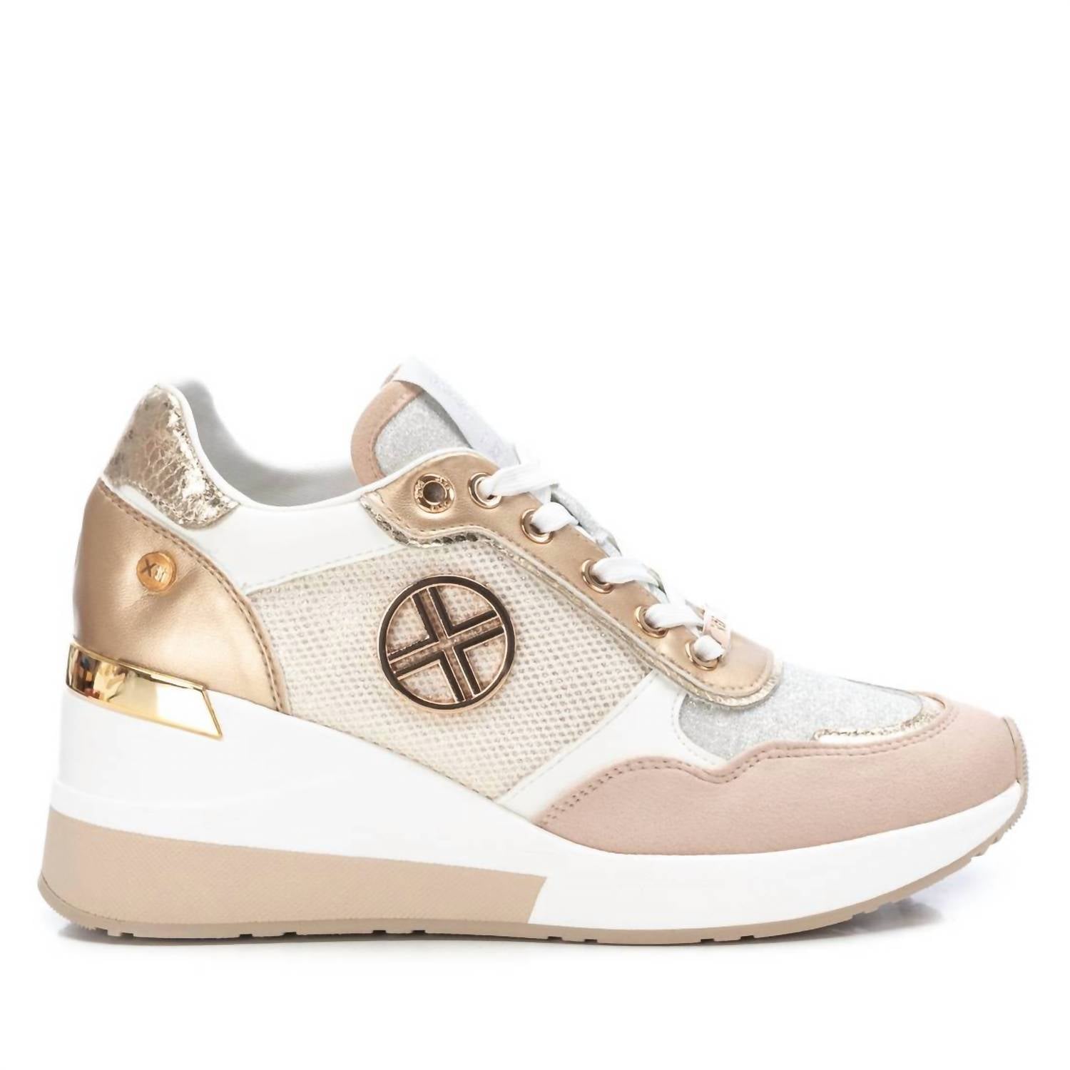 Damen Keil Sneaker in Gold 7803966586940