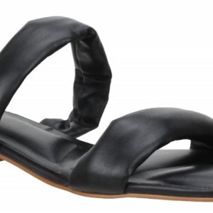 Damen Phoebe Leder Slide Sandale in schwarz 7803983921212