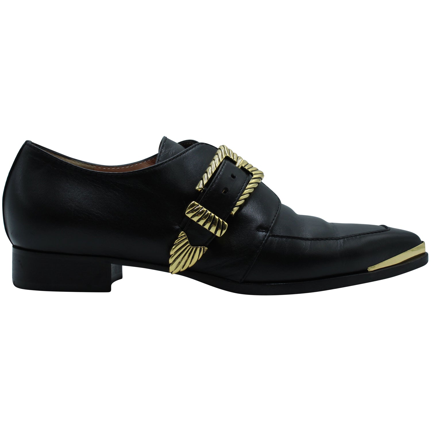Alberta Ferretti Oxfords in schwarzes Leder – 7833693225020
