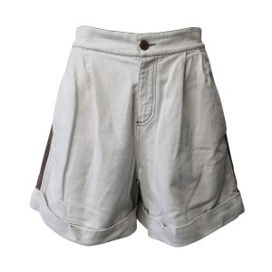 See by Chloe Two Toned Bermuda Shorts aus mehrfarbiger Baumwolle