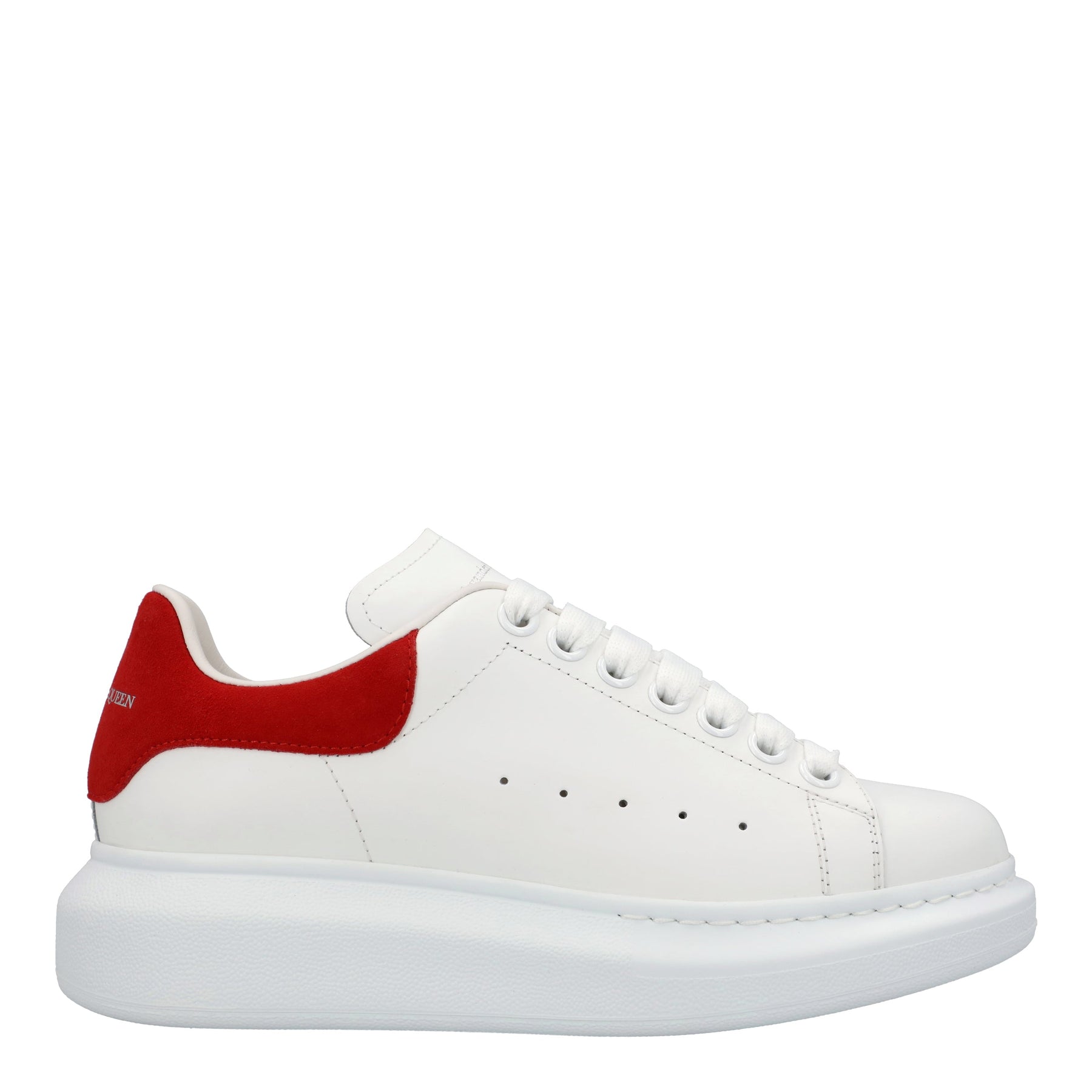 Alexander McQueen Damen übergroßen Sneaker „larry" in weiß/rot