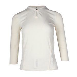 Hermes Three-Quarter Sleeves Top in Rahmwolle 7703676158012
