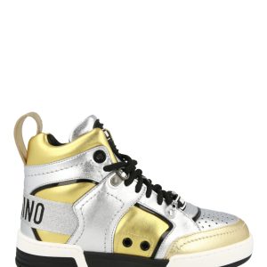 Streetball Asymmetrical High Top Sneakers 7704757272636