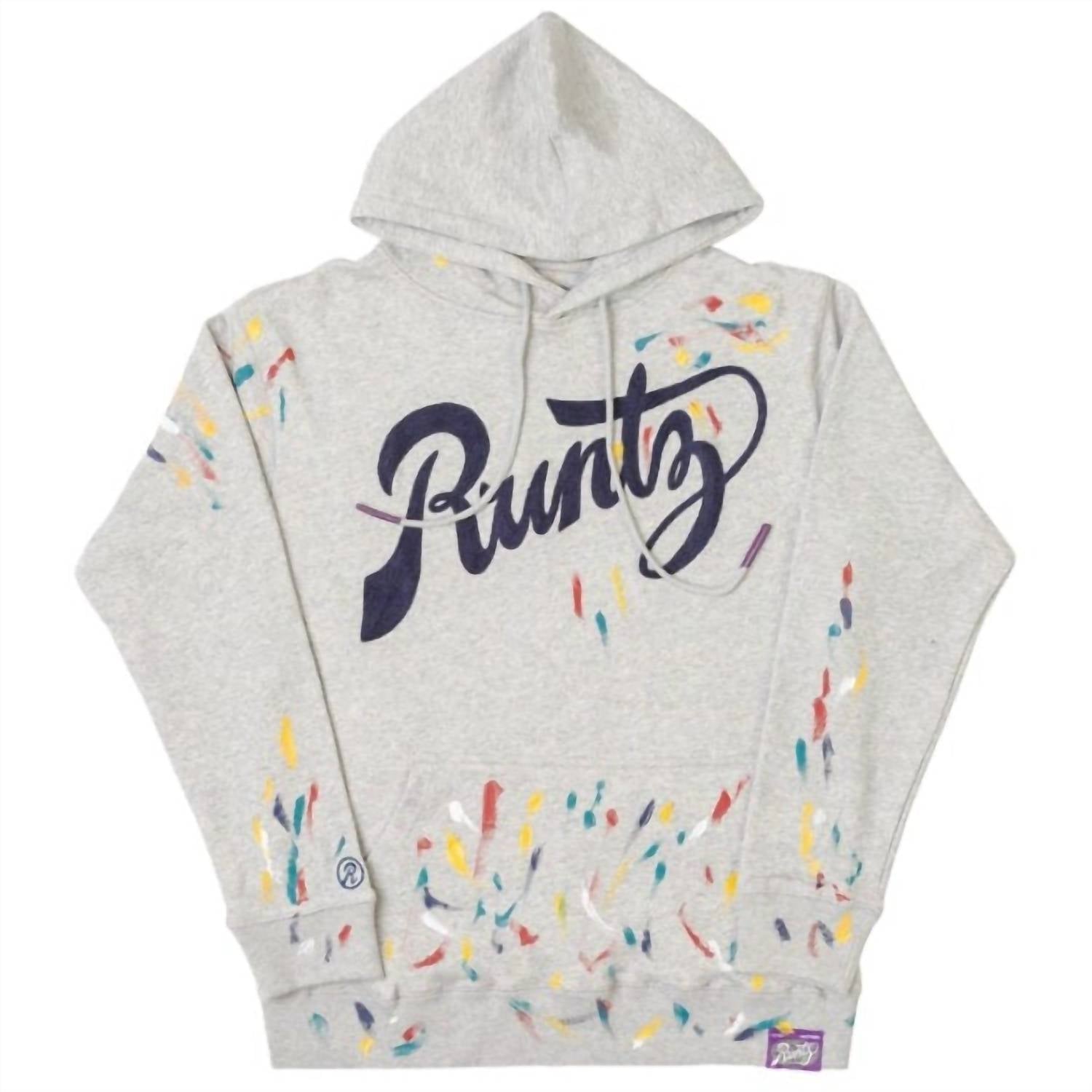 Paintsmudge Hoodie für Herren in Heather Grey 7733641609276