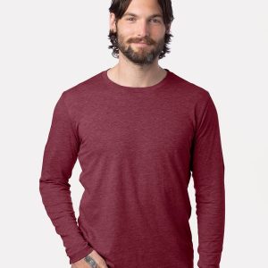 Alternatives Langarm-T-Shirt aus Baumwolljersey für Herren