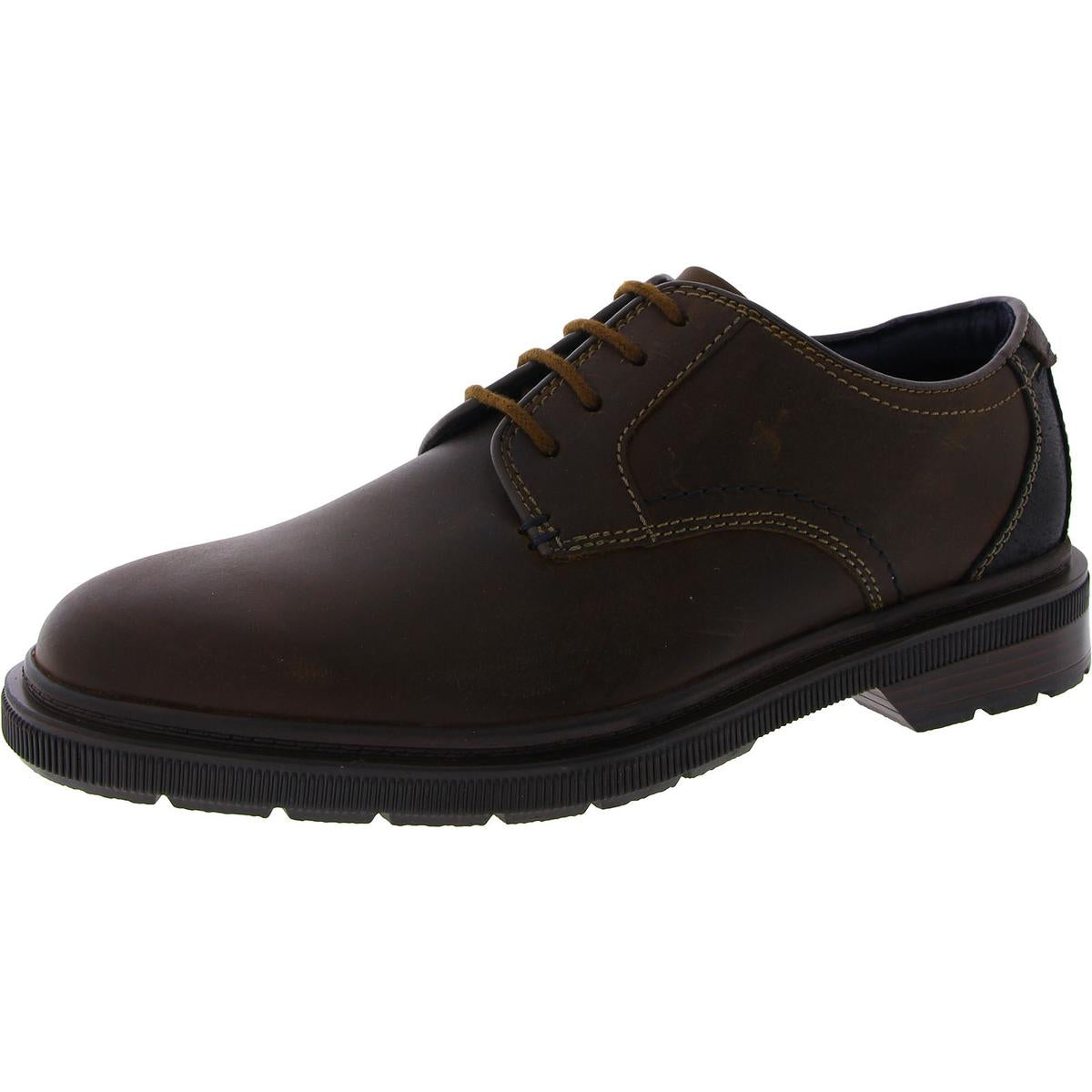 Burchill Derby-Leder-Derby-Schuhe mit runder Zehenpartie