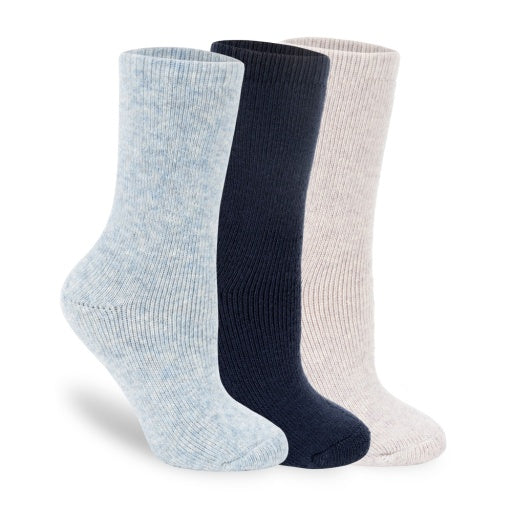 Zitrone Damen 3 Pack Wolle Wanderer Boot Crew Socken