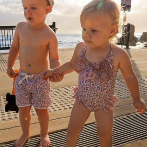 Recyclable Fabric One Piece Badeanzug – Süßigkeiten