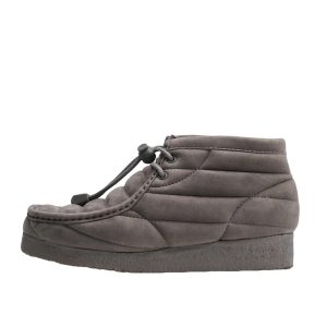 Damen Wallabee Stiefel in grauen Wildleder