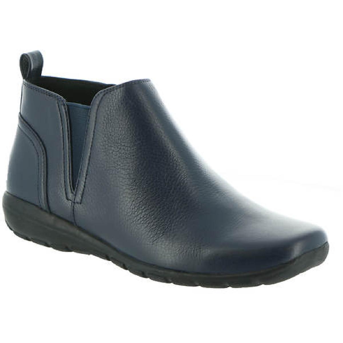 Aerial Leder-Stiefeletten mit niedrigem Absatz